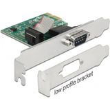 DeLOCK seriële RS232 PCI-Express kaart met 1 9-pins SUB-D poort en Low Profile bracket