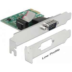 DeLOCK seriële RS232 PCI-Express kaart met 1 9-pins SUB-D poort en Low Profile bracket
