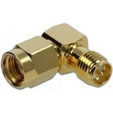 RP-SMA (m) - RP-SMA (v) haakse adapter - 50 Ohm / 10 GHz