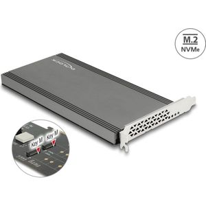 Delock - PCI-Ex16-controller - NVMe ondersteuning - Storage controller