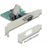 Delock - 90006 - PCI-kaart - Low Profile - 1x Serieel RS-232, Chipset ASIX AX99100, Datatransferrate tot 921,6 Kbps