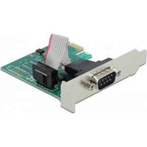 Delock - 90006 - PCI-kaart - Low Profile - 1x Serieel RS-232, Chipset ASIX AX99100, Datatransferrate tot 921,6 Kbps