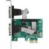 Delock - PCI Express Kaart - 2x Serieel RS-232 - Controlekaart - Low Profile Formaat