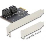 Delock - 90010 - PCI Express Kaart - Low Profile - 4 x SATA 6 Gb/s
