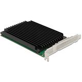 Delock PCI Expr x16 kaart > 4x int NVMe M.2 Key M koellichaam, Storage controller
