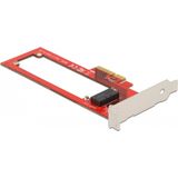 Delock - PCI Express x4 Kaart - Low Profile Form Factor - 1 x EDSFF E1.S Slot