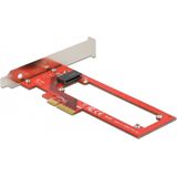 Delock - PCI Express x4 Kaart - Low Profile Form Factor - 1 x EDSFF E1.S Slot