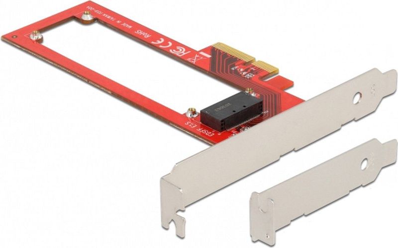 Delock - PCI Express x4 Kaart - Low Profile Form Factor - 1 x EDSFF E1.S Slot