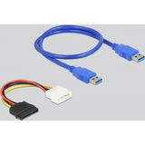 Delock - Riser Kaart - PCI Express x1 naar 2 x PCI 32 bit Slot - 60 cm Kabel - Accessoires voor Moederborden