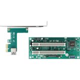 Delock - Riser Kaart - PCI Express x1 naar 2 x PCI 32 bit Slot - 60 cm Kabel - Accessoires voor Moederborden