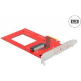 Delock - Host Bus Adapter - PCI-Express x4 - 1x U.3 SFF-8639 - Voor 2.5" U.3 NVMe SSD