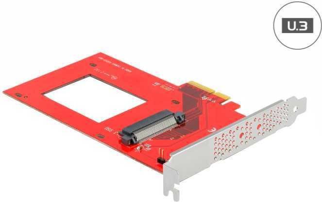 Delock - Host Bus Adapter - PCI-Express x4 - 1x U.3 SFF-8639 - Voor 2.5" U.3 NVMe SSD