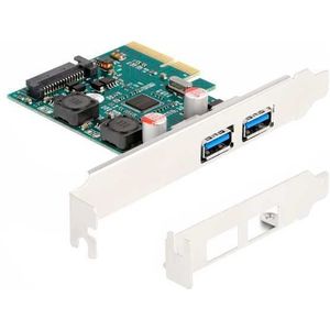 DeLOCK PCI Express x4 Card to 2 x external USB 10 Gbps Type-A female usb-controller