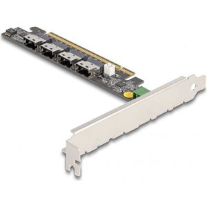 DeLOCK PCI Express x16 Card to 4 x internal SFF-8654 4i NVMe netwerkadapter