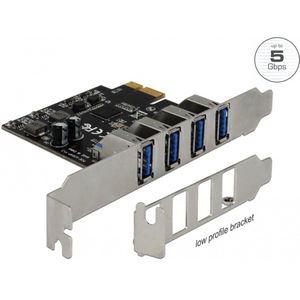 DeLOCK - 90304 - Interfacekaart - Groen - PCIe naar USB 3.0, Max. 5 Gbit/s