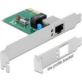 DeLOCK - RTL8111 - Gigabit LAN PCI-Express Kaart - Geen - 1x RJ45, CAT6, Low Profile Bracket