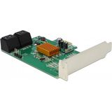 Delock - 90382 - PCI Express Kaart - Zwart - 4 x SATA 6 Gb/s, Ondersteunt NCQ, SMART, TRIM, Hot-swap