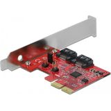 Delock - PCI Express Kaart - 2 x SATA 6 Gb/s - Ondersteunt RAID 1