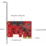 Delock - PCI Express Kaart - 2 x SATA 6 Gb/s - Ondersteunt RAID 1