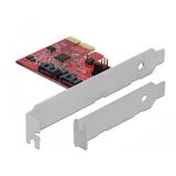 Delock - PCI Express Kaart - 2 x SATA 6 Gb/s - Ondersteunt RAID 1
