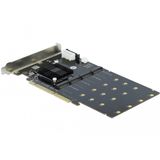 Delock - PCI Express x8 / x16 Kaart - 4 x interne NVMe M.2 Key M