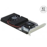 Delock - PCI Express x8 / x16 Kaart - 4 x interne NVMe M.2 Key M
