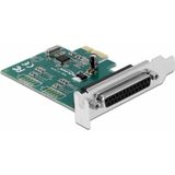 Delock - WCH382L - PCI Express Controlekaart - DB25 - Zwart