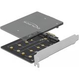 Delock - PCI Express x1 Kaart - 2 x interne M.2 Key B - Uitbreiding voor PC