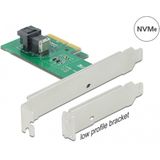 Delock - Host Bus Adapter PCI-Ex4v4 - Storage Controller - Zwart - 1x SFF-8643, NVMe, Gegevensoverdrachtsnelheid tot 64 Gbps