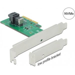 Delock - Host Bus Adapter PCI-Ex4v4 - Storage Controller - Zwart - 1x SFF-8643, NVMe, Gegevensoverdrachtsnelheid tot 64 Gbps