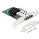 Delock - PCI Express Netwerkkaart - 2 x SFP-sleuf - 1 Gbps - Low Profile