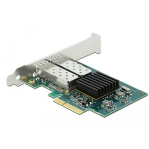 Delock - PCI Express Netwerkkaart - 2 x SFP-sleuf - 1 Gbps - Low Profile