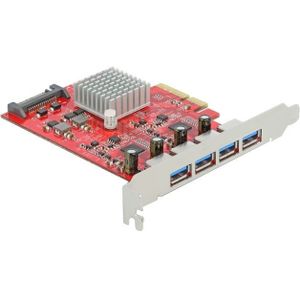 DeLOCK PCIe x4 > 4x extern USB-A 3.2 Gen 2 usb-controller