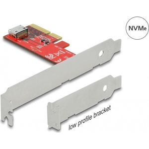 Delock - PCI Express x4 Kaart - Low Profile Form Factor - 1 x interne OCuLink SFF-8612