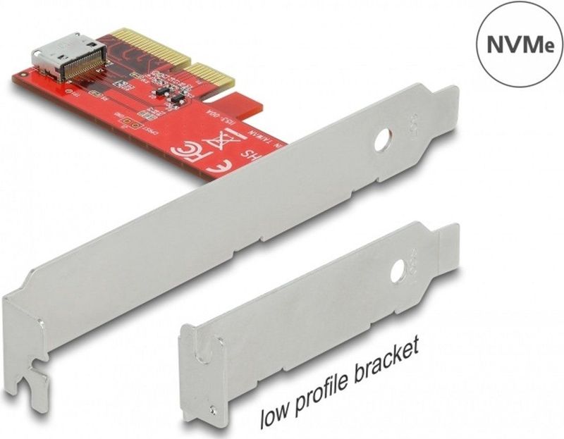 Delock - PCI Express x4 Kaart - Low Profile Form Factor - 1 x interne OCuLink SFF-8612