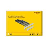 Delock - Host Bus Adapter PCI-Ex16v4 - M.2 Key-B, M.2 Key-M, mSATA - Storage Controller