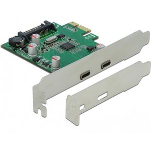Delock - 90493 - PCIe Naar USB C - Groen - Connectiviteitsoplossing