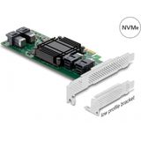 Delock - PCI Express Kaart - 4x SFF-8643 - Broadcom PLX8725 - Tot 32 Gbps