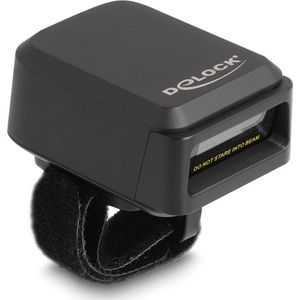 Delock - Ring Barcode Scanner - Draadloos - 1D en 2D - Bluetooth - 2.4 GHz