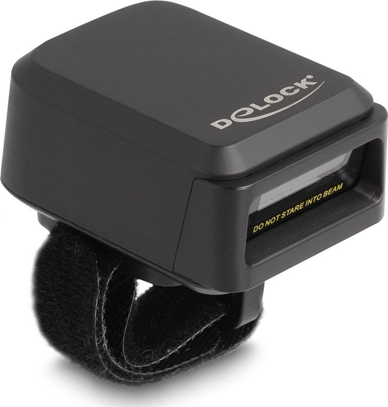 Delock - Ring Barcode Scanner - Draadloos - 1D en 2D - Bluetooth - 2.4 GHz