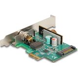 Delock - PCI Express x1 - Netwerkkaart - Groen - 2,5 Gigabit LAN, M12 Connector, PoE-ondersteuning