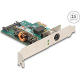 Delock - PCI Express x1 - Netwerkkaart - Groen - 2,5 Gigabit LAN, M12 Connector, PoE-ondersteuning
