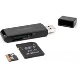 Delock - Superspeed USB 5 Gbps - Kaartlezer - Zwart - 2 Geheugenkaartsleuven