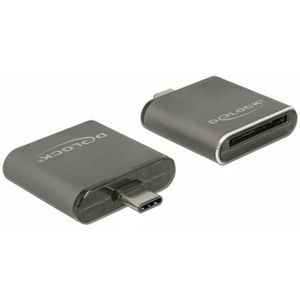DeLOCK USB Cardreader - USB-C - 1 Kaartsleuf - USB3.0