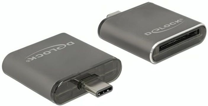 DeLOCK USB Cardreader - USB-C - 1 Kaartsleuf - USB3.0