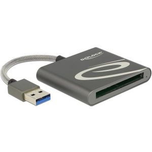 Delock USB 3.0 voor CFast 2.0 (USB 3.0), Geheugenkaartlezer, Grijs