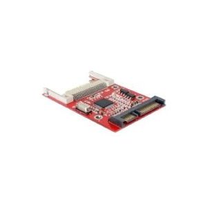 Delock - 91660 - Adapter - Rood - 1x CF-slot, 1x SATA 22-pins, Opstartbaar