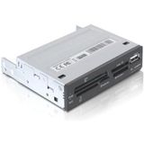 Delock - MultiPanel 3½ USB2.0 43in1 Card Reader - Metalen Behuizing - USB 2.0