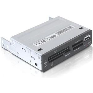 Delock - MultiPanel 3½ USB2.0 43in1 Card Reader - Metalen Behuizing - USB 2.0
