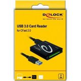 Delock - 91686 - SuperSpeed USB Kaartlezer - Zwart - Aluminium